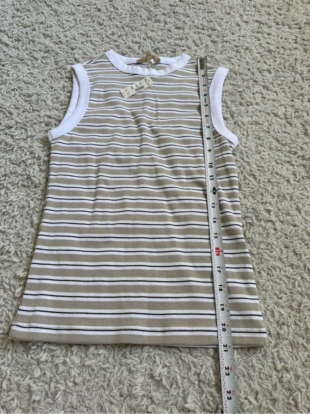 Madewell The '90s Shell Tank in Compact Cotton Sz XXS NWT $40 - Picture 3 of 8